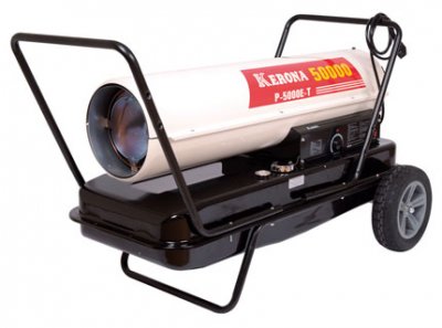 Пушка тепловая дизельная KERONA P-5000E-T (41кВт; 935м3​/​ч; 4, 2л​/​ч; 28кг) (P- 5000E-T)