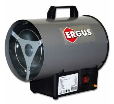 Пушка тепловая газовая ERGUS QE-10G (10кВт; 500м3​/​ч; 0, 81кг​/​ч; 4, 3кг)