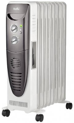 Радиатор масляный BALLU TURBO BOH​/​TB- 09FH 2000 белый (2000Вт; 9 секций; 28м2; 10, 3кг) (НС-1132829)