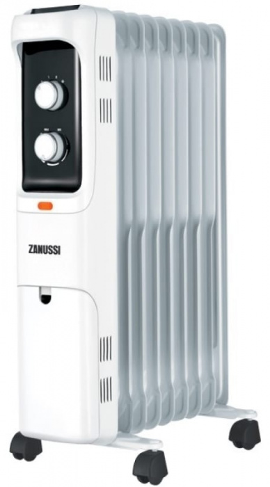 Радиатор масляный ZANUSSI LOFT ZOH​/​LT-09W белый (2000Вт; 9 секций; 25м2; 10, 1кг) (НС-1132833)