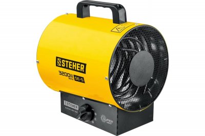 Пушка тепловая электрическая STEHER SE-5 (ТЭН; 1, 6​/​3, 2кВт; 260м3​/​ч; 3кг) КМС01