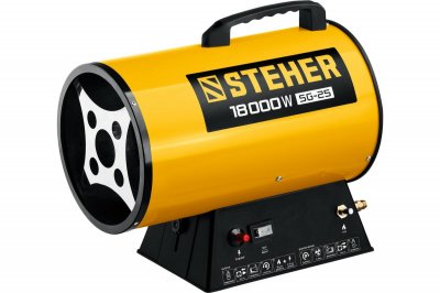 Пушка тепловая газовая STEHER SG-25 (18кВт; 500м3​/​ч; 1, 2кг​/​ч; 5, 3кг) КМС01