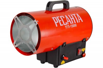 Пушка тепловая газовая РЕСАНТА ТГП-15000 (15кВт; 400м3​/​ч; 1, 09кг​/​ч; 5, 82кг) (67​/​1​/​14)