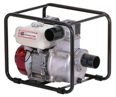 Мотопомпа чистовая 80х80 DAISHIN SCR-80 HX (4Т; 4, 9лс; 1000л​/​м; напор 32м; 30кг)