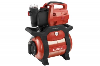 Насосная станция ELITECH САВ 650П​/​24Ф (650Вт; 50л​/​мин; 8​/​35м; бак 24л; 13, 2кг)