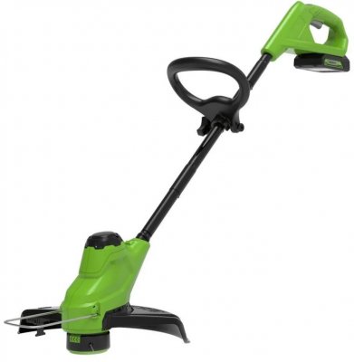 Аккумуляторный триммер GREENWORKS G24LT25K2 (24В; 1 АКБ; 2, 0Ач; леска до 1, 6мм; 3кг) (2107207)