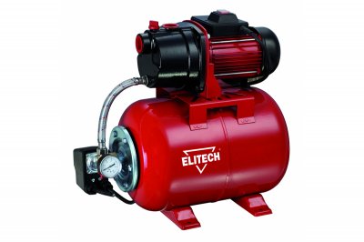 Насосная станция ELITECH САВ 1300Ч​/​24 (1300Вт; 65л​/​мин; 8​/​50м; бак 24л; 15кг) (195694)