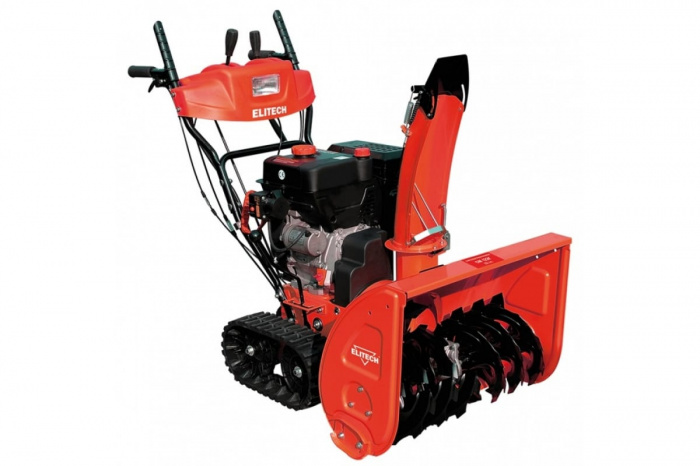 Снегоуборщик гусеничный ELITECH СМ12ЭГ (LONCIN LC185FDS; 375см³; 12, 0лс; 71х54, 5см; 120кг) (177378)