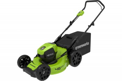 Акк газонокосилка GREENWORKS GD40LM46HP (40В; без АКБ и ЗУ; 46cм; 25-80мм; 24, 5кг) (2514407)