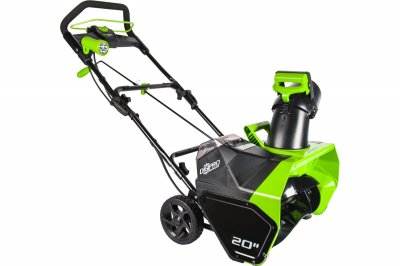 Снегоуборщик аккумуляторный GREENWORKS GD40SB (40В; 1 АКБ; 4, 0Ач; 51х25, 4см; 16, 7кг) (2600607)