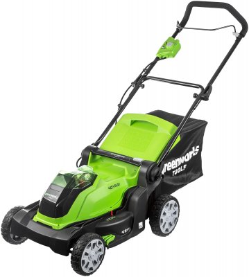 Акк газонокосилка GREENWORKS G40LM41 (40В; без АКБ и ЗУ; 41cм; 20-70мм; 18кг) (2504707)