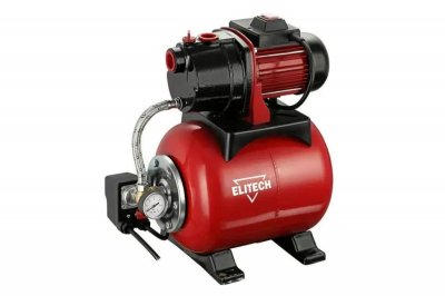 Насосная станция ELITECH САВ 800Ч​/​19 (800Вт; 55л​/​мин; 8​/​35м; бак 19л; 13кг) (176224)