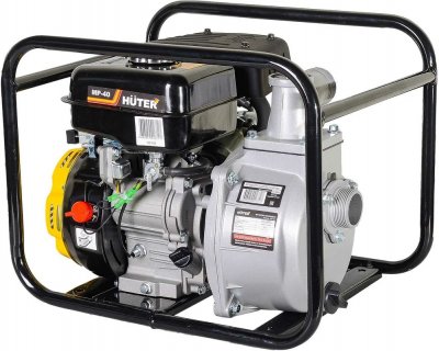 Мотопомпа чистовая 40х40 HUTER MP-40 (4Т; 2, 8лс; 300л​/​м; напор 30м; 17кг) (70​/​11​/​2)