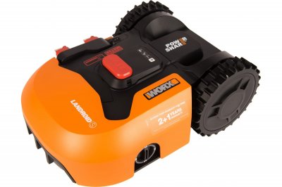 Газонокосилка робот WORX Landroid S WR130E ( 300м²; 20В; 2, 0Ач; 18cм; 20-50мм; 15, 4кг) (WR130E)