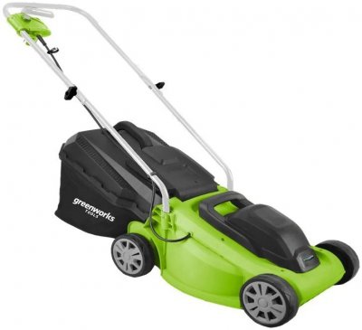 Газонокосилка электрическая GREENWORKS GLM1232 (1, 2кВт; 33cм; 20-60мм; 6, 9кг) (2502207)