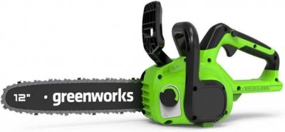 Акк. пила цепная GREENWORKS GD24CS30 (24В; без АКБ и ЗУ; шина 12\