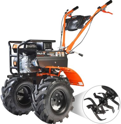Мотоблок PATRIOT УРАЛ M Extreme (7, 8лс; 6вп​/​2н; глуб 16​/​30см; шир 90см; 105кг) (440107007)