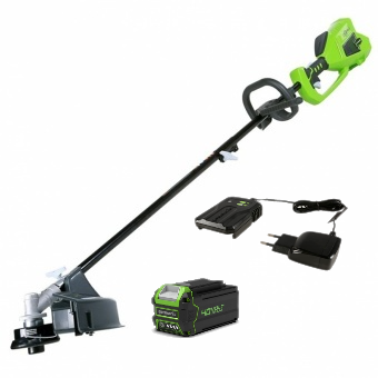 Аккумуляторная коса GREENWORKS GD40BCK4 (40В; 1 АКБ; 4, 0Ач; леска до 2, 0мм; 4, 5кг) (1301507UB)