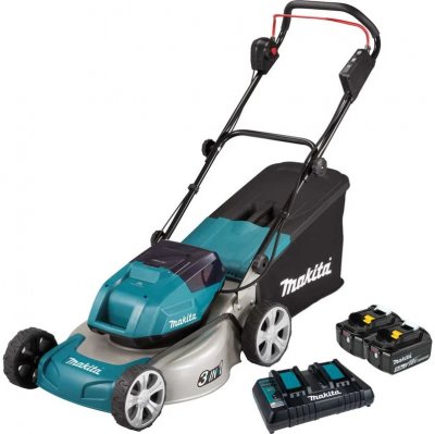 Акк газонокосилка MAKITA DLM460PT2 (36(2х18)В; 5, 0Ач; 46cм; 20-75мм; 25, 3кг) (DLM460PT2)