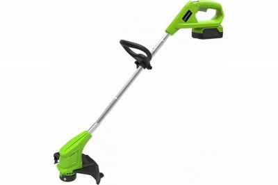 Аккумуляторный триммер GREENWORKS G24LT25 (24В; 1 АКБ; 2, 0Ач; леска до 1, 65мм; 3кг) (2107207SA)