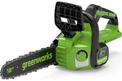 Акк. пила цепная GREENWORKS GD24CS30 (24В; 1 АКБ; 4, 0Ач; шина 12\