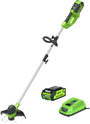 Аккумуляторный триммер GREENWORKS G40LT30K4 (40В; 1 АКБ; 4, 0Ач; леска до 1, 65мм; 4, 1кг) (2101507UB)