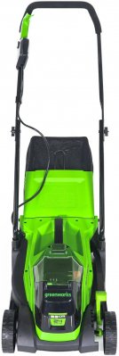 Акк газонокосилка GREENWORKS GD24LM33 (24В; без АКБ и ЗУ; 33cм; 25-70мм; 9, 5кг) (2516107)