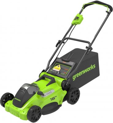 Акк газонокосилка GREENWORKS GD40LM16X (40В; без АКБ и ЗУ; 41cм; 30-85мм; 13, 2кг) (2517907)