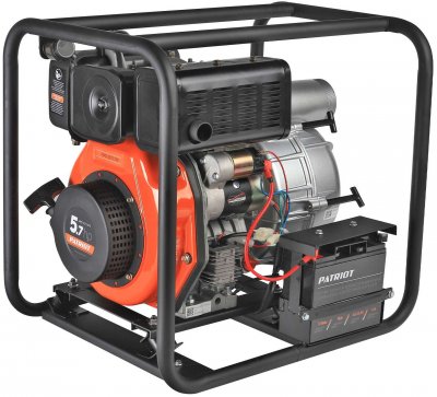 Мотопомпа грязевая 80х80 PATRIOT MPD 3072 SFE (4Т; 5, 7лс; 1200л​/​м; до 30мм; 67кг) (335101650)