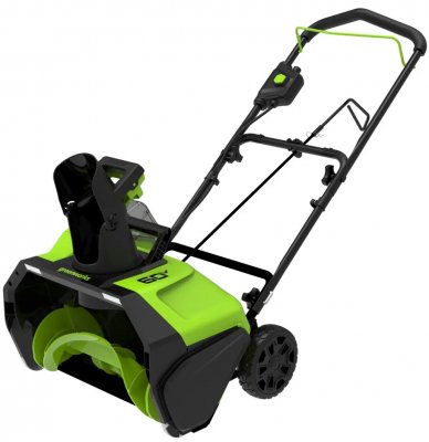 Снегоуборщик аккумуляторный GREENWORKS GD60PSTK4 (60В; 1 АКБ; 4, 0Ач; 51х25см; 15кг) (2602907UB)
