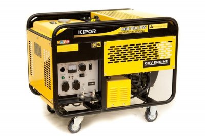 Генератор бензиновый сварочный KIPOR KGE280EW (220в; 5, 5кВт; бак 25л; 155кг)