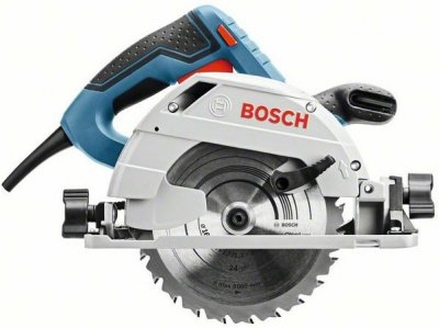 Пила дисковая BOSCH GKS 55+G (1200Вт; 4900об​/​мин; диск 165х20мм; 3, 8кг) (0601682000)