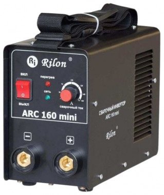 Сварочный инвертор RILON ARC 160 MINI (MMA; 4, 7кВт; 30-160А; электрод 3, 2мм; 5, 5кг) КМС02