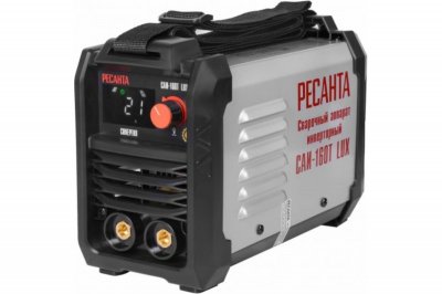 Сварочный инвертор РЕСАНТА САИ 160Т LUX (MMA; 6, 5кВт; 10-160А; электрод 4, 0мм; 3, 2кг) (65​/​69)