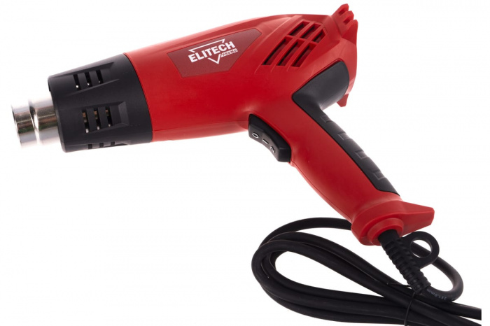 Фен строительный ELITECH ТВ 1800 (1800Вт; 350-550°С; 250-500л​/​мин; 0, 75кг) (185394)