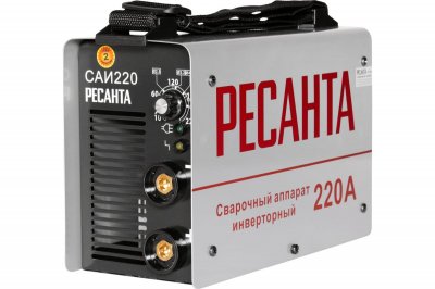 Сварочный инвертор РЕСАНТА САИ 220 (MMA; 7, 8кВт; 10-220А; электрод 5, 0мм; 4, 7кг) (65​/​3)