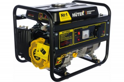 Генератор бензиновый HUTER HT1000L (220в; 1-1, 1кВт; бак 4, 8л; 26кг) (64​/​1​/​2)