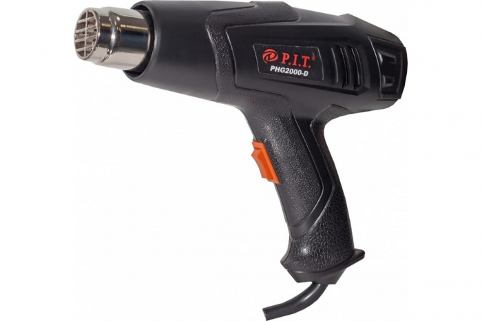 Фен строительный PIT PHG 2000-D (2000Вт; 350-600°С; 350-500л​/​мин; 0, 8кг +кейс)