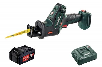 Акк. пила сабельная METABO Compact SSE 18LTX  (18В; 1 АКБ; 4, 0Ач; 0-3100ход​/​мин; 1, 7кг) (T03340)