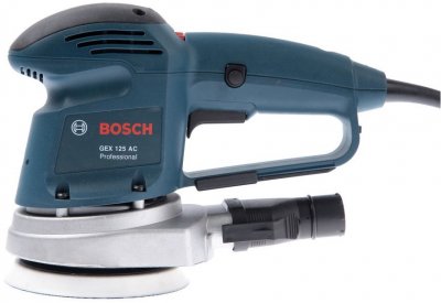 Шлифмашина эксцентриковая BOSCH GEX 125 AC (125мм; 340Вт; 4500-12000об​/​мин; 2кг) (0.601.372.565)