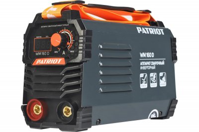 Сварочный инвертор PATRIOT WM 160D MMA (MMA; 6, 8кВт; 20-160А; электрод 4, 0мм; 3, 8кг) (605302016)