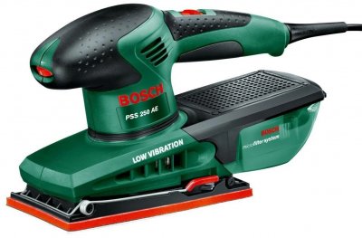 Шлифмашина вибрационная BOSCH PSS 250 AE (250Вт; 7000-12000об​/​мин; кейс) (0603340220)