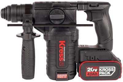 Акк перфоратор KRESS KU388 (20В; 2х4, 0Ач; 2, 2Дж)