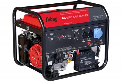 Генератор бензиновый FUBAG BS 8500 A ES DUPLEX (220в; 8, 0-8, 5кВт; бак 25л; 102кг) (641002)