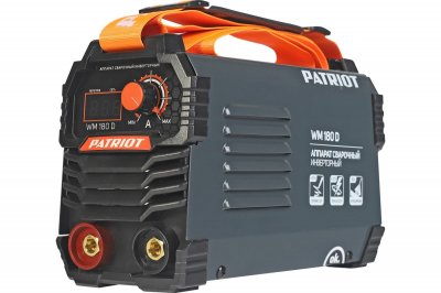 Сварочный инвертор PATRIOT WM 180D MMA (MMA; 7, 8кВт; 20-180А; электрод 4, 0мм; 4, 1кг) (605302018)