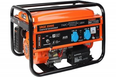 Генератор бензиновый PATRIOT SRGE 3500Е (220в; 2, 5-2, 8кВт; бак 15л; 46кг) (474103150)