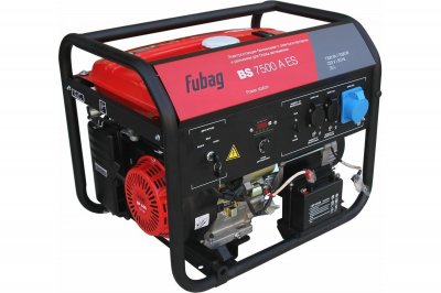 Генератор бензиновый FUBAG BS 7500 A ES (220в; 7-7, 3кВт; бак 25л; 92, 8кг) (641031)