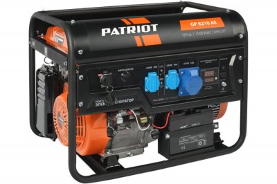 Генератор бензиновый PATRIOT GP 8210 АE (220в; 7-7, 5кВт; бак 25л; 84кг) (474101705)