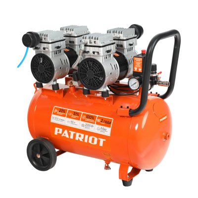 Компрессор безмасляный PATRIOT WO50-300 (2000Вт; 50л; 300л​/​мин; 8бар; 37, 8кг) (525301925)