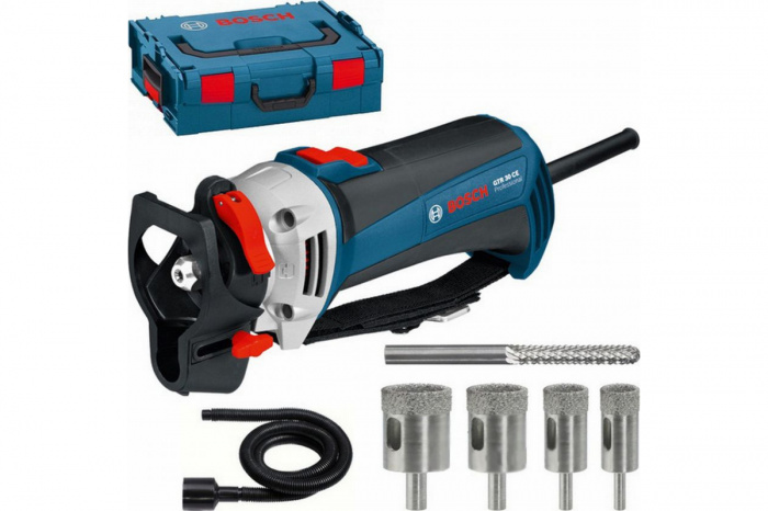 Фрезер BOSCH GTR 30 CE (700Вт; 15000-30000об​/​мин; 25мм; цанга 4-6, 35мм; 1, 5кг +кейс) (060160C000)